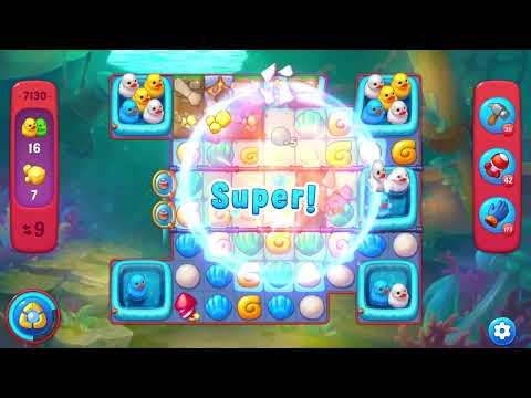 Fishdom 7130 Hard Level - 16 moves - NO BooSTERS