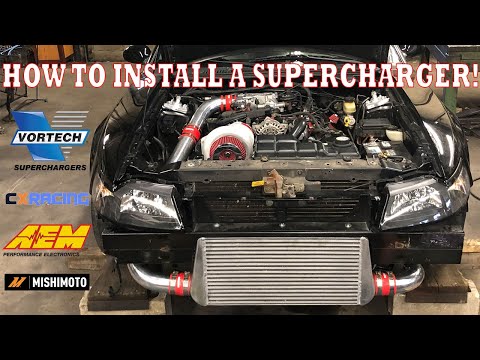 HOW TO INSTALL A VORTECH SUPERCHARGER! (99-04 New Edge Mustang)