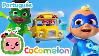 O Ônibus dos Super-Heróis em Ação | CoComelon Brasil | Músicas Para Crianças em Português