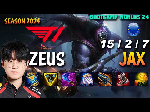 T1 Zeus JAX vs K'SANTE Top - Patch 14.20 EUW Ranked WORLDS 2024 Bootcamp | lolrec