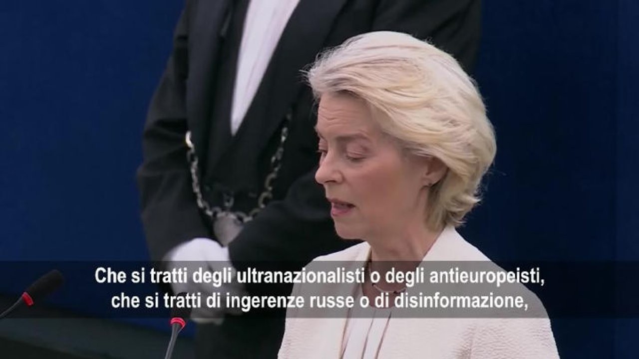 Von der Leyen: Lottiamo insieme per l'idea europea contro chi la vuole distruggere