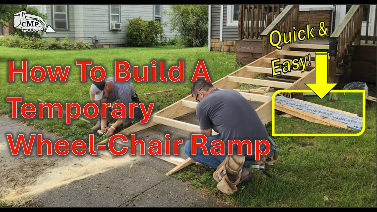 DIY Temporary Wheelchair Ramp | Quick & Easy Solution for Accessibility🧑🏼‍🦼‍➡️