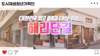 대한민국 최고 골목길 대상 수상 '해리단길'