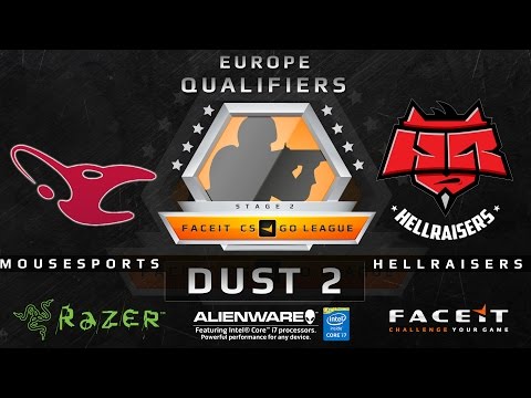 Mousesports vs HellRaisers - Map 1 - Dust 2 (FACEIT League 2015 Stage 2 EU Qualifier)