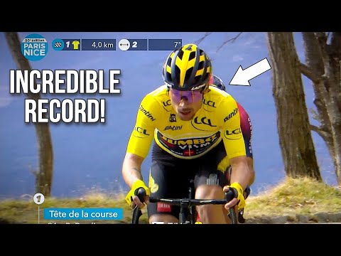 Primoz Roglic RECORD Performance on Col de Turini | Paris Nice 2022 Stage 7