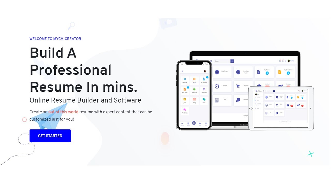 MY CV Creator Online Resume/CV and Cover letter Builder