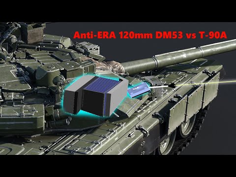 Leopard 2A6 vs T-90A welded turret | NERA Armor Penetration Simulation