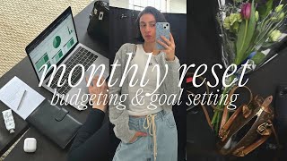 MONTHLY RESET ROUTINE 🫧✔️ budgeting, goal setting, healthy habits & productivity (VLOG) March 2025