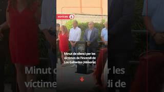 Homenatge a les víctimes de l'incendi de Los Gallardos (Almeria)