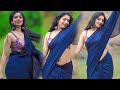 Avantika Mohan New Blue Saree Shoots