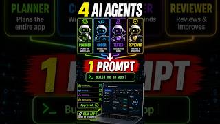 I Gave 4 AI Agents ONE Prompt… 🤯#shorts  #agenticai