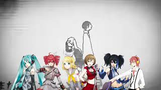 Cover art for Rolling Girl Mashup-Chorus | ローリンガール | Miku / Teto Ai / Rin / MEIKO / Ruko / Shuu | (Wowaka)[REMAKE]
