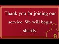 Sunday Morning Service 8/6/23