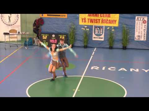 Lukáš Sláma a Anna Fořtová, ktg: junior - 1.místo