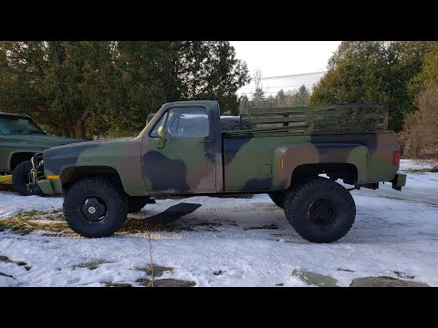 M1028A2 CUCV Project: THESE TREADS BITE!! Added six Super Swamper TRXUS 37\" tires.