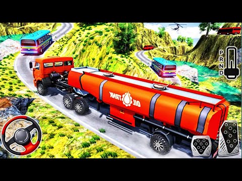 Oil tanker truck driver mega ramp gameplay ! oil tanker truck driver simulator 23 abhi babu game's
