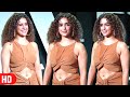 Uff KADAK Sanya Malhotra Looks H0T In Brown Navel Cut Outfit At Citadel Screening