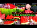 Mukbang Semangka Super Merah Dan Es Semangka Rasanya Maniss Bangatttttt