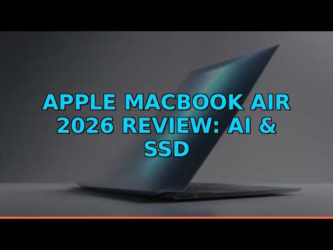 Apple MacBook Air 2026 Review: AI & SSD