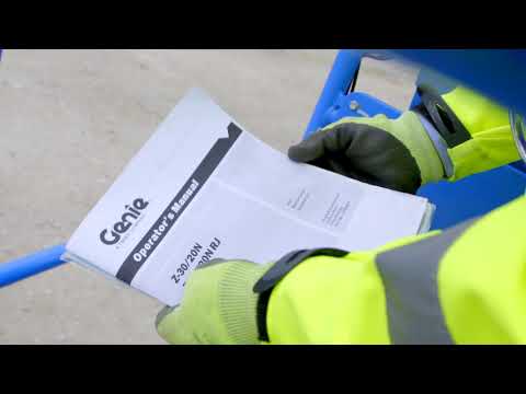 Genie Z30 Familiarisation Video - Lifting and Pointloading