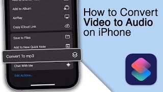 How to Convert Video to Audio on iPhone! [mp4 to mp3]