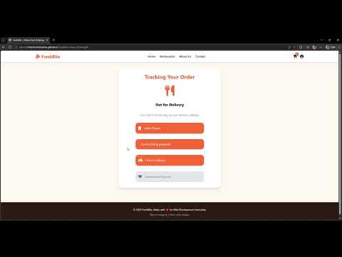 Task Demo - DAS003852 - FreshBite - Online Food Ordering