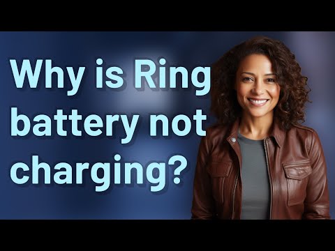 Why is Ring battery not charging?