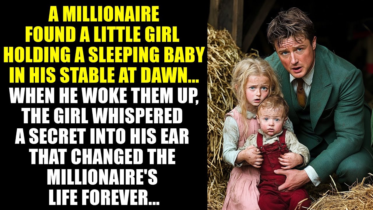 A MILLIONAIRE Discovered Two Children Sleeping In His Stable… As He Approached, He Was STUNNED…!