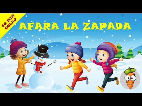 Afara La Zapada - 40 Minute Colaj Cantece de Iarna Pentru Copii