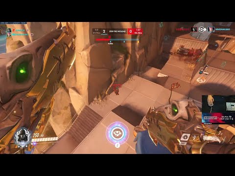 SUREFOUR HANZO + REAPER GAMEPLAY OVERWATCH SEASON 33 TOP 500