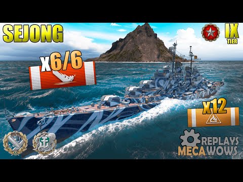 Sejong 6/6 Kills & 199k Damage | World of Warships Gameplay 4k