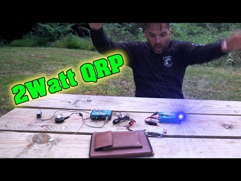 QRP CW ~ Mountain topper QSO! MTR3B + Trail Friendly Portable Antenna