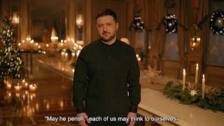 Zelenski desea que Putin "perezca" en su discurso de Nochebuena