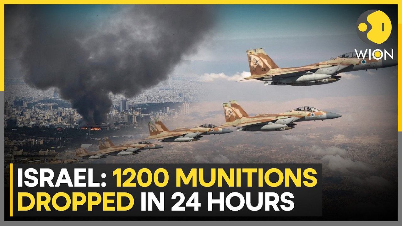 US-Israel Attack Iran: Israel Drops 1,200 Munitions in 24 Hours Amid Iran Escalation | WION