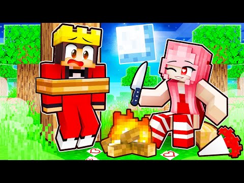 MongoTV - CAMPING With CRAZY FAN GIRL In Minecraft!
