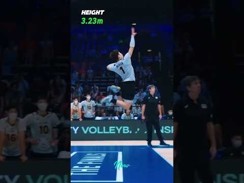 High Can Yuji Nishida Jump? | Crazy Spike Reach! 😱 #shorts
