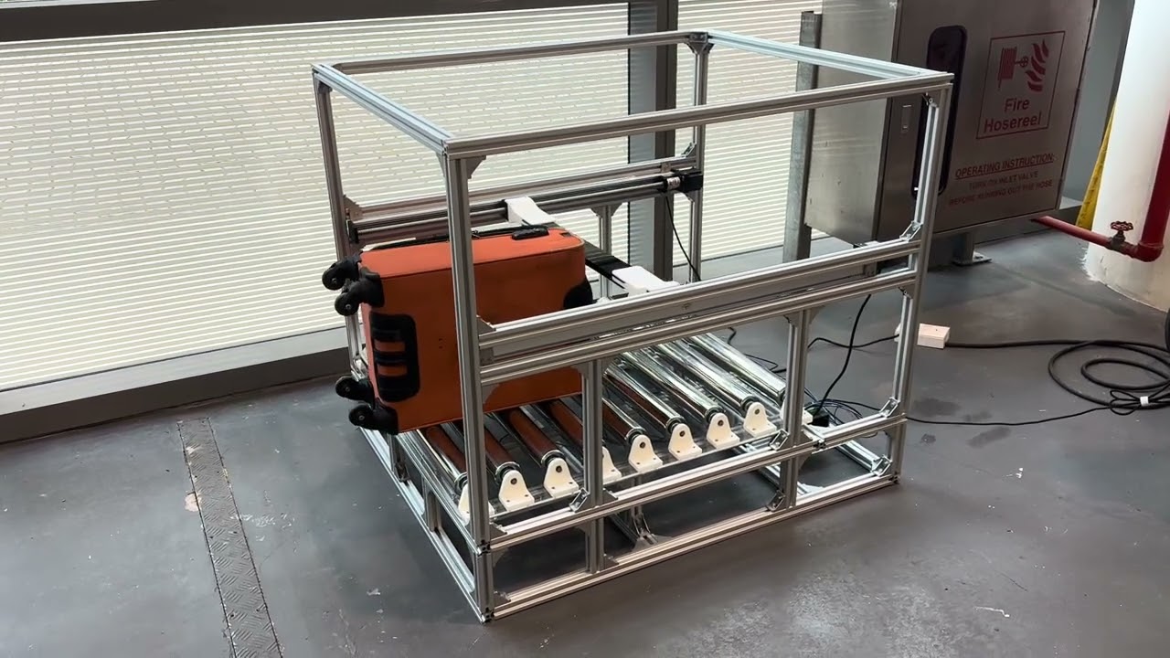 Baggage Unloading with Linear Actuator