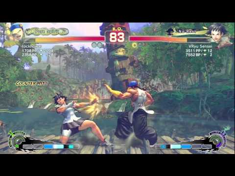 SSF4-AE: rockhowar [Yun] VS VRyu [Makoto]