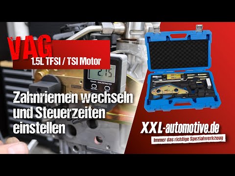 VAG 1.5L TFSI / TSI timing adjustment with protractor, as an alternative to the measuring system ...