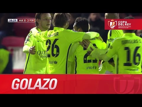 Regate y buen gol de Pedro (0-3) en el SD Huesca - FC Barcelona - HD Copa del Rey