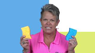 Sponge for the Kitchen: Blue vs Yellow