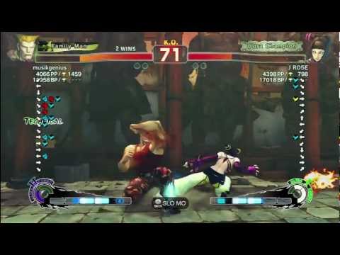 J ro5e (Juri) vs Musikgenius (Guile) 1