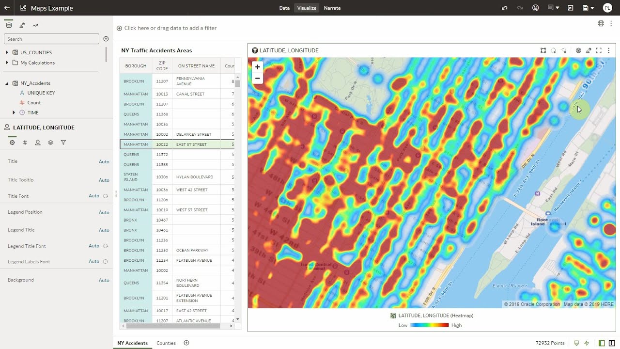 Vector-based Map Layers with Mapbox in Oracle Analytics