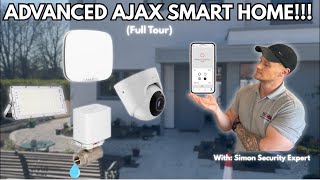 Full Ajax Smart Home Tour - Burglar Alarm, CCTV, Leak Detection, Light