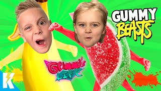 Gummy Gang Beasts!? A Gummy&#39;s Life Family Battle! K-City GAMING
