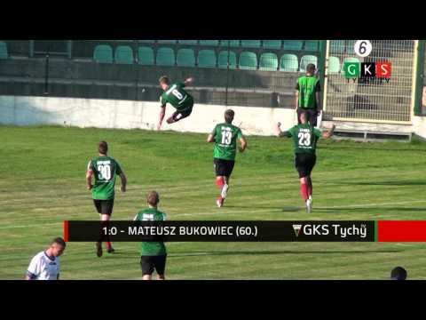 1. kolejka: GKS Tychy - Kolejarz Stróże 1:1. Bukowiec 1:0
