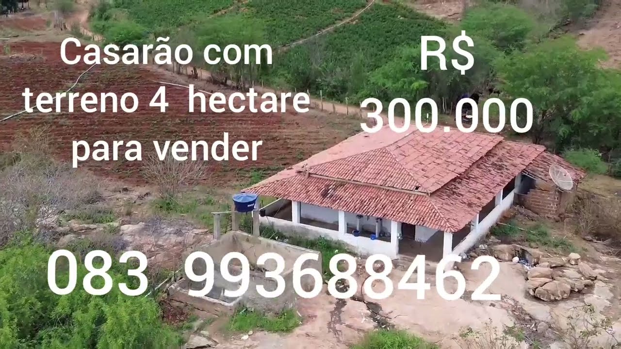 terreno com casarão para vender na margem do açude de Boqueirão Epitácio pessoa na Paraíba