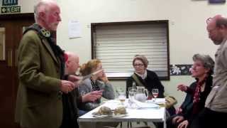 preview picture of video 'Burn's Night in Cardiff, 25th of January 2014 -  Video 4 of 4: Addressing the Haggis'