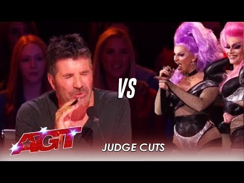 Drag Queen Singers Get Into Nasty FIGHT With Simon Cowell   America's Got Talent 2019