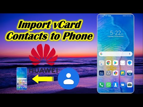 Import vCard Contacts to Phone in Huawei